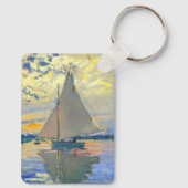 Monet Zeilboot bij Le Petit-Gennevilliers Sleutelhanger (Achterkant)