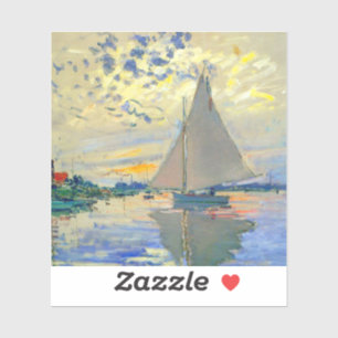 Monet Zeilboot bij Le Petit-Gennevilliers Sticker