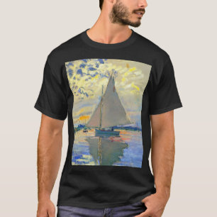 Monet Zeilboot bij Le Petit-Gennevilliers T-shirt