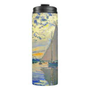Monet Zeilboot bij Le Petit-Gennevilliers Thermosbeker