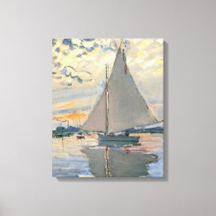 Monet Zeilboot Frans Impressionisme Klassieke Kuns Canvas Afdruk