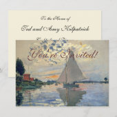 Monet zeilboot Frans impressionisme Klassieke kuns Kaart (Voorkant / Achterkant)