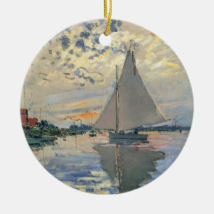 Monet zeilboot Frans impressionisme Klassieke kuns Keramisch Ornament