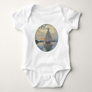 Monet zeilboot Frans impressionisme Klassieke kuns Romper