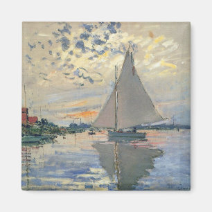 Monet Zeilboot Franse Impressionisme Klassieke Kun Magneet