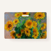 Monet-zonnebloemen Badge (Achterkant)