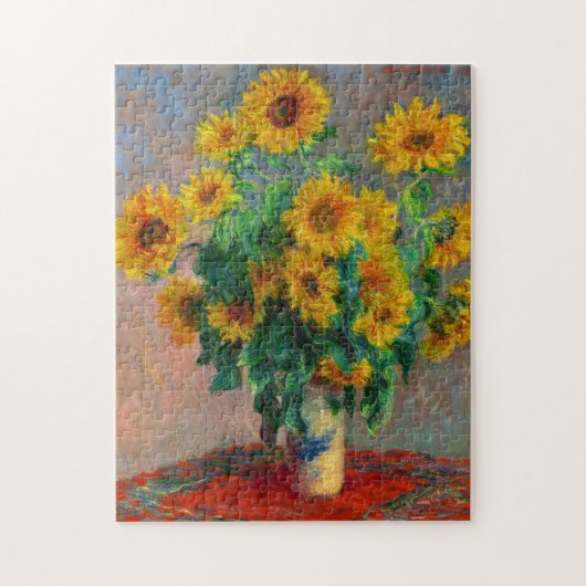 Monet-zonnebloemen Legpuzzel (Verticaal)