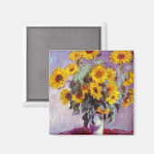 Monet-zonnebloemen Magneet (Voorkant / Achterkant)