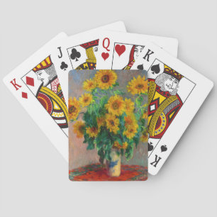Monet-zonnebloemen Pokerkaarten