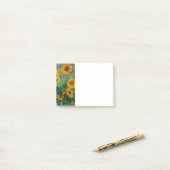 Monet-zonnebloemen Post-it® Notes (Op bureau)