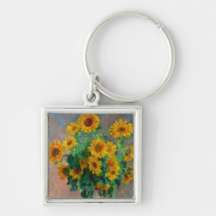 Monet-zonnebloemen Sleutelhanger