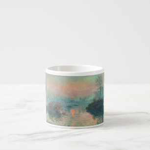 Monet Zonsondergang op de Seine Fine Art Impressio Espresso Kop