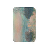 Monet Zonsondergang Seine Fijne Kunst Impressionis Badmat (Voorkant Verticaal)