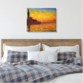 Monet Zonsondergang Venetië Kleurrijk Impressionis Canvas Afdruk (Insitu (Slaapkamer))