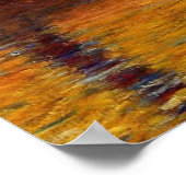 Monet Zonsondergang Venetië Kleurrijk Impressionis Poster (Hoek)