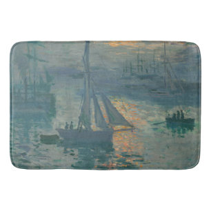 Monet Zonsopgang Maritiem Impressionisme Schilderi Badmat