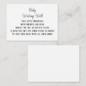 Monetaire bijdrage Baby die goed wenst Informatiekaartje (Voorkant / Achterkant)