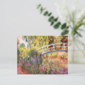 Monetbrug en bloemen briefkaart (Staand voorkant)