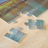 Monetbrug in het najaar legpuzzel (Zijkant)