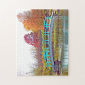 Monetbrug in het najaar legpuzzel (Verticaal)