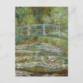 Monetbrug over de Vintage van de rivierlengen Briefkaart