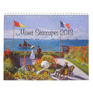 Monetkalender voor 2013 ~ Monet Seascapes Calendar Kalender