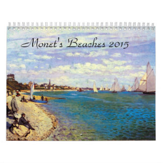 Monets Beaches Art Calendar 2015 Kalender