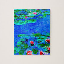 Monet's beroemde schilderij, Water Lilies (macro-u
