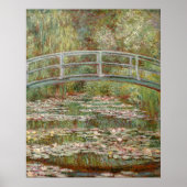Monet's "Bridge Over a Pond of Water Lilies" 1899 Poster (Voorkant)