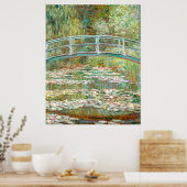 Monet's Brug over een waterpoel Poster (Keuken)