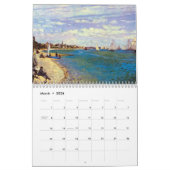 Monets échoue le calendrier 2015 d'art (Mar 2026)