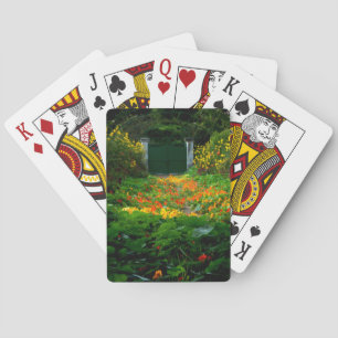 Monet's Garden, Giverny, Frankrijk in het najaar Pokerkaarten