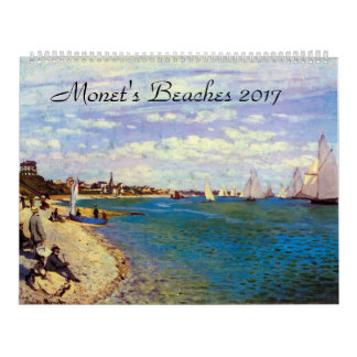 Monets géant échoue le calendrier 2017 d'art