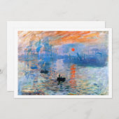 Monet's Impression, Sunrise (1872) Kaart (Voorkant / Achterkant)