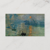 Monet's Impression Sunrise (bodemzweem) - 1872 Visitekaartje (Achterkant)