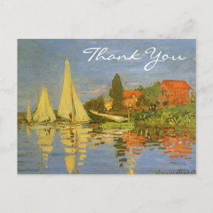 Monet's Regatta in Argenteuil Briefkaart