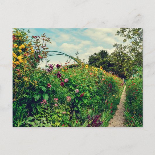 Monet's tuin briefkaart (Voorkant)