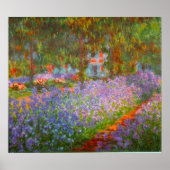 Monet's tuin van Claude Monet Poster (Voorkant)