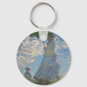 Monet's Vrouw met een parasol Sleutelhanger