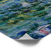 Monet's Water Lilies en Japanse brug Poster (Hoek)