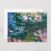 Monet's waterlelies briefkaart (Voorkant / Achterkant)