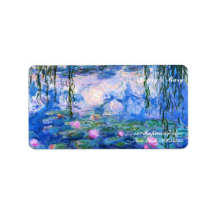 Monet's waterlelies etiket