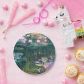 Monet's waterlelies papieren bordje (Feest)