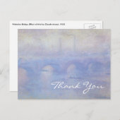Monet's Waterloorbrug Briefkaart (Voorkant / Achterkant)