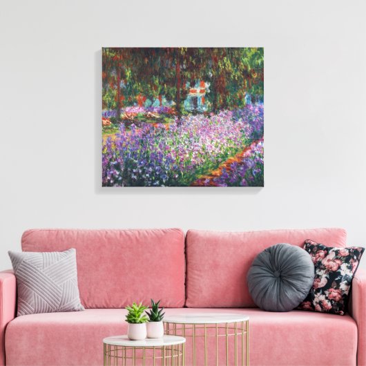 Monettuin in Giverny door Claude Monet Canvas Afdruk (Insitu (Woonkamer))