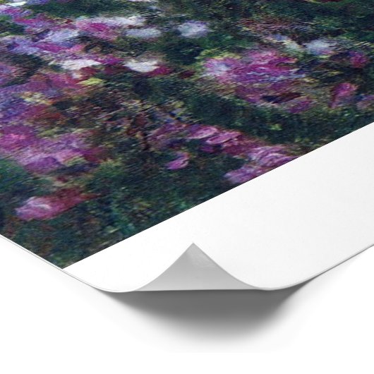 Monettuin in Giverny door Claude Monet Poster (Hoek)