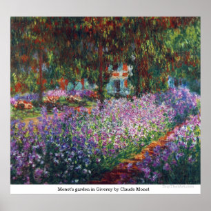 Monettuin in Giverny door Claude Monet Poster