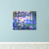 Monetwatergalgen met spiegelende reflecties canvas afdruk (Insitu (Houten vloer))