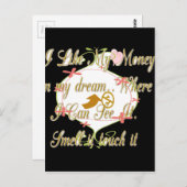 Money Bag Dream Design Briefkaart (Voorkant / Achterkant)