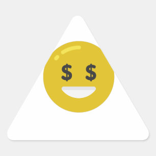 money eye emoji driehoek sticker